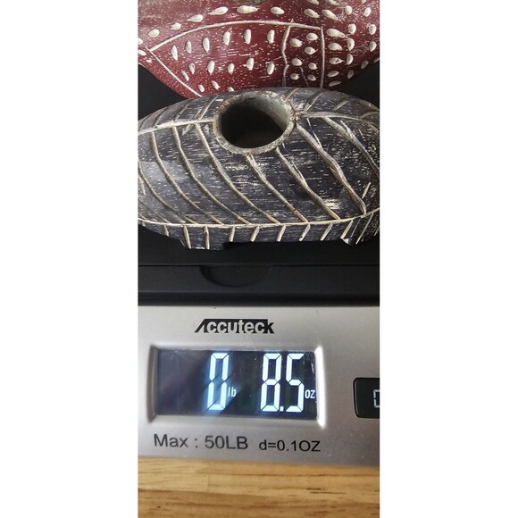 Vintage Pottery Barn Candle Holders Hand Carved Painted Wood Animals Birds Set - Picture 9 of 9